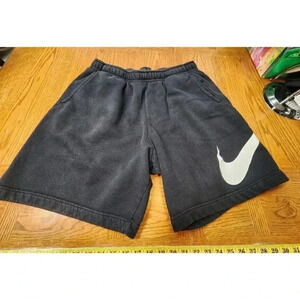 Nike Black With White Sweatshirt Material Shorts XL